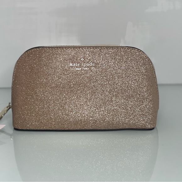 Cosmetic Bag Kate Spade Gold Clutch Kate Spade Burgess Court Small